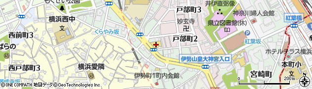 マルミヤクリーニング伊勢町店周辺の地図