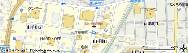 駅北商業団地周辺の地図