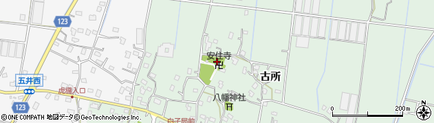 安住寺周辺の地図