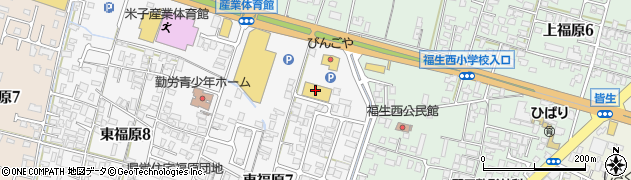 スーパーホームセンターいない米子店資材館周辺の地図