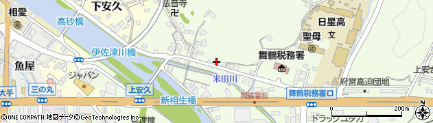 京都府舞鶴市上安久215周辺の地図