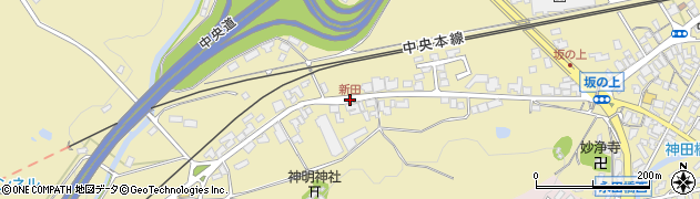 新田周辺の地図