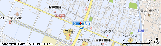株式会社ウミライ　卸団地サービスステーション周辺の地図