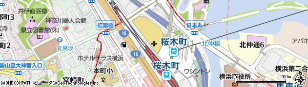 横浜ブルク１３周辺の地図