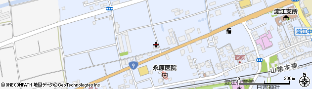 鳥取県米子市淀江町西原1100-3周辺の地図
