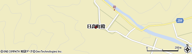 兵庫県豊岡市日高町殿周辺の地図