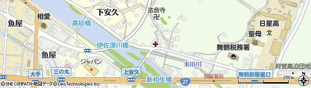 京都府舞鶴市上安久168周辺の地図