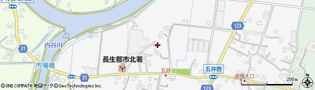 千葉県長生郡白子町五井569周辺の地図