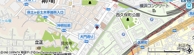 神奈川県横浜市保土ケ谷区岩間町1丁目周辺の地図