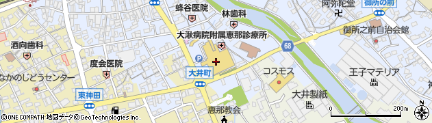 スガキヤ恵那バロー店周辺の地図