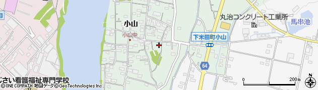岐阜県美濃加茂市下米田町（小山）周辺の地図