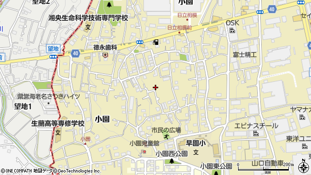 〒252-1121 神奈川県綾瀬市小園の地図