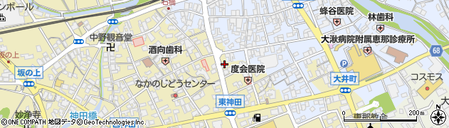 中日新聞社恵那通信局周辺の地図