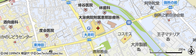 クリーニングヤマダ　バロー恵那店周辺の地図