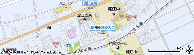 鳥取県米子市淀江町西原684周辺の地図