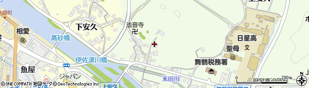 京都府舞鶴市上安久周辺の地図