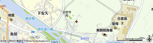 京都府舞鶴市上安久周辺の地図