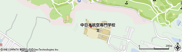 中日本航空専門学校周辺の地図