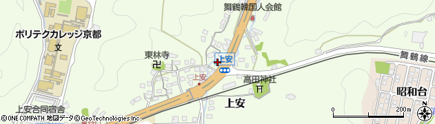 京都府舞鶴市上安周辺の地図
