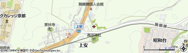 京都府舞鶴市上安1326周辺の地図