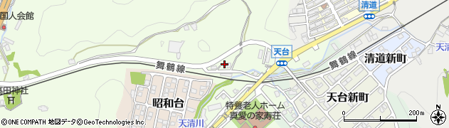 京都府舞鶴市上安1650周辺の地図