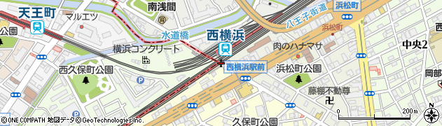 【！】水道道跨線人道橋（交通時注意箇所）周辺の地図