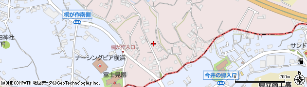神奈川県横浜市旭区桐が作1666周辺の地図