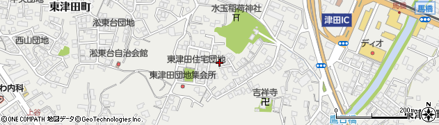 島根県松江市東津田町周辺の地図