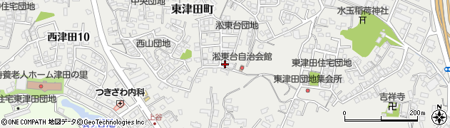 島根県松江市東津田町1668周辺の地図