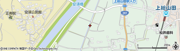 千葉県市原市山田周辺の地図