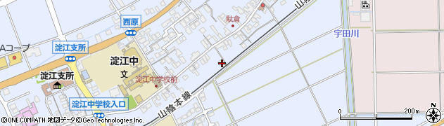 鳥取県米子市淀江町西原367-6周辺の地図