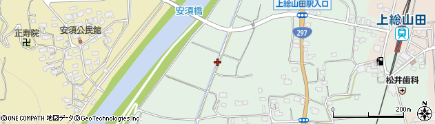 千葉県市原市山田周辺の地図