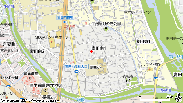 〒243-0814 神奈川県厚木市妻田南の地図