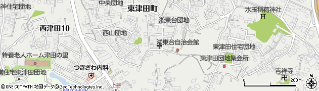 島根県松江市東津田町1667周辺の地図