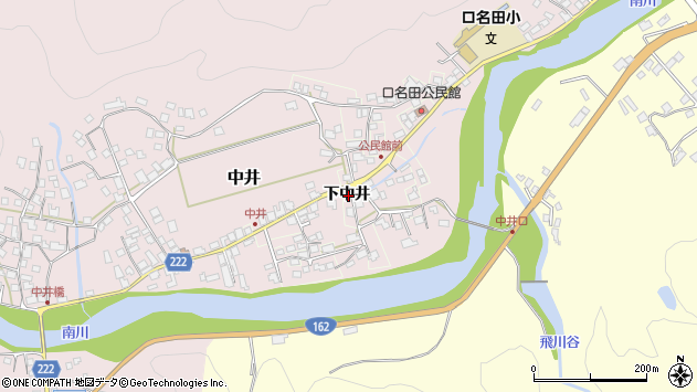 〒917-0036 福井県小浜市上中井の地図