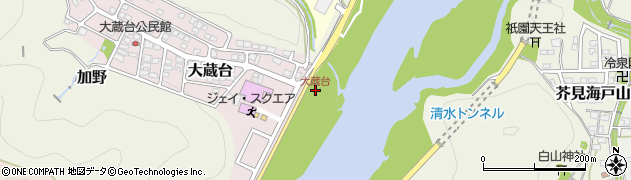 大蔵台周辺の地図