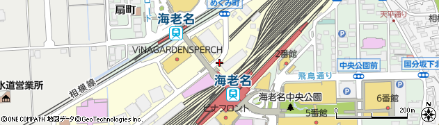 海老名駅西口周辺の地図