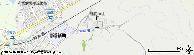 京都府舞鶴市清道周辺の地図