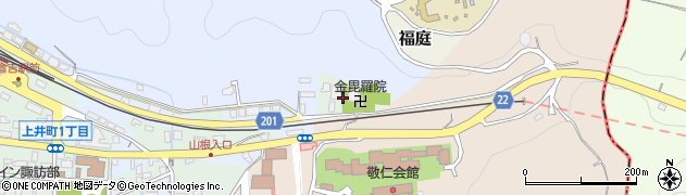 鳥取県倉吉市上井町周辺の地図