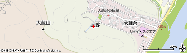 岐阜県岐阜市加野周辺の地図