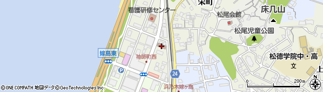 松江嫁島簡易郵便局周辺の地図