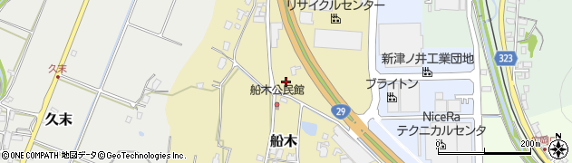 鳥取県鳥取市船木周辺の地図