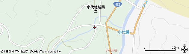 兵庫県美方郡香美町小代区大谷245周辺の地図