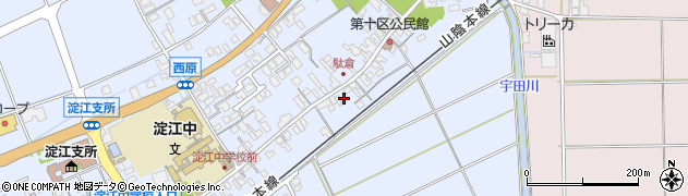 鳥取県米子市淀江町西原376周辺の地図