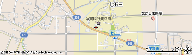 岐阜県本巣市七五三672周辺の地図