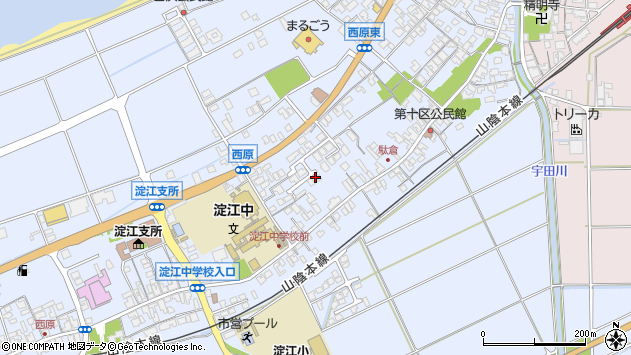 〒689-3403 鳥取県米子市淀江町西原の地図