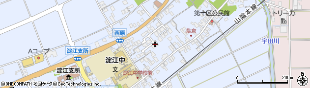 鳥取県米子市１０区周辺の地図