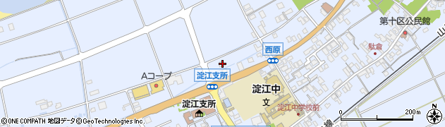 鳥取県米子市淀江町西原1175-4周辺の地図