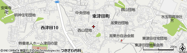 島根県松江市東津田町2258周辺の地図