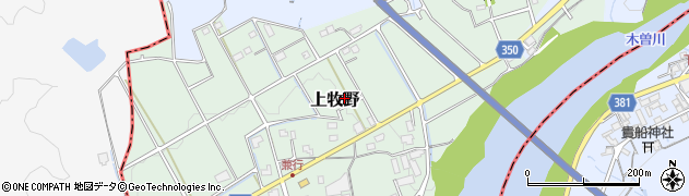 岐阜県八百津町（加茂郡）上牧野周辺の地図